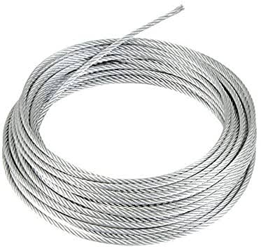 Marine grade stainless steel cable (per foot)