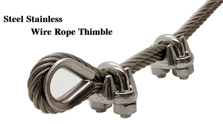 Marine grade stainless steel cable thimble