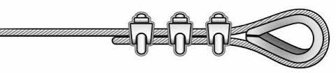 Marine grade stainless steel cable thimble