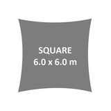 Al Fresco Sail Shade ® SPECIALIZED™ Square           6.0 x 6.0 m