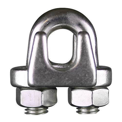 Marine grade stainless steel cable clip (lock)