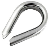Marine grade stainless steel cable thimble